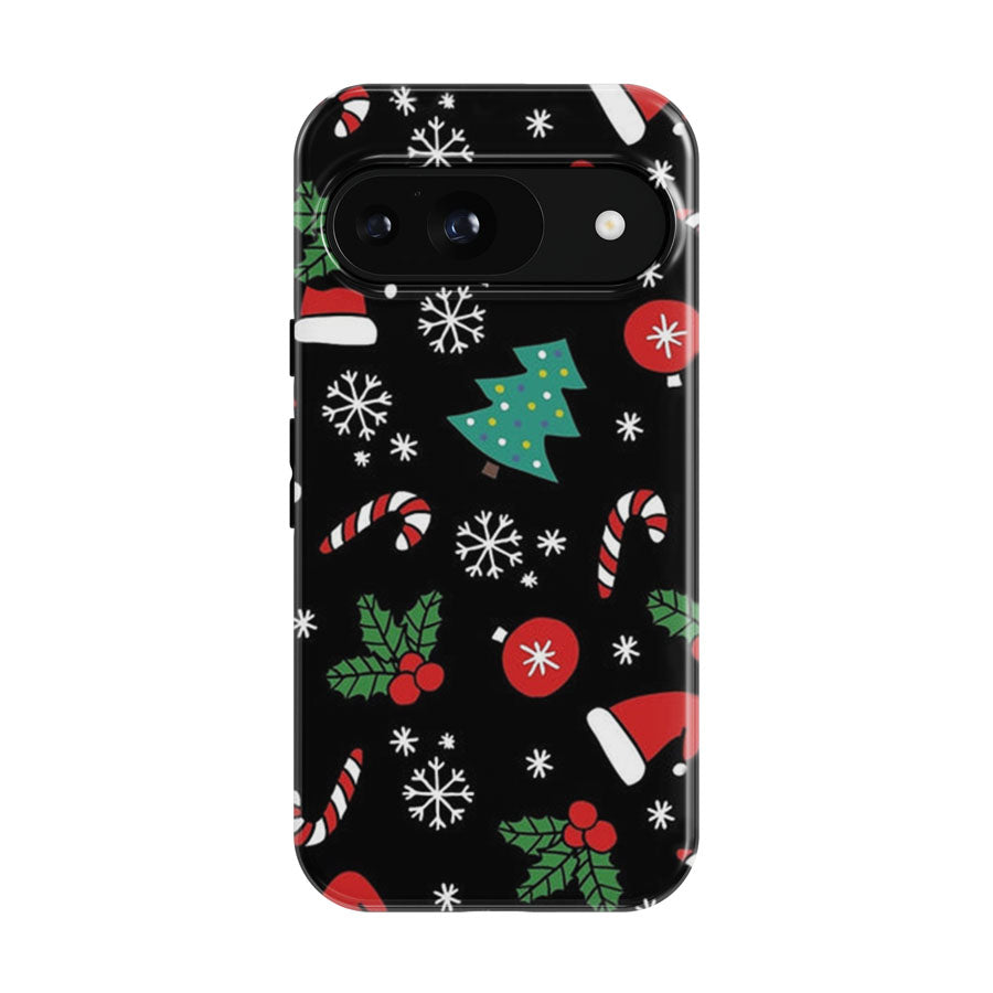Christmas Objects Pattern Google Pixel 9 | 10 Pro Case