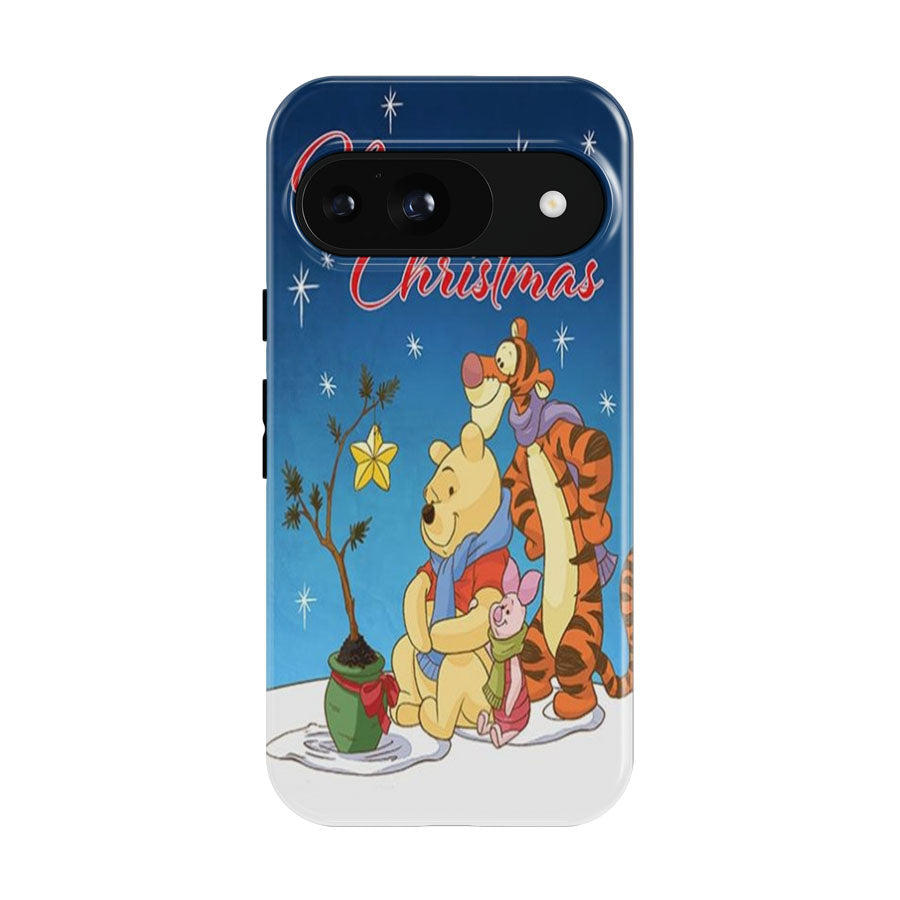 Christmas Star Pooh, Tigger And Piglet Google Pixel 9 | 10 Pro Case