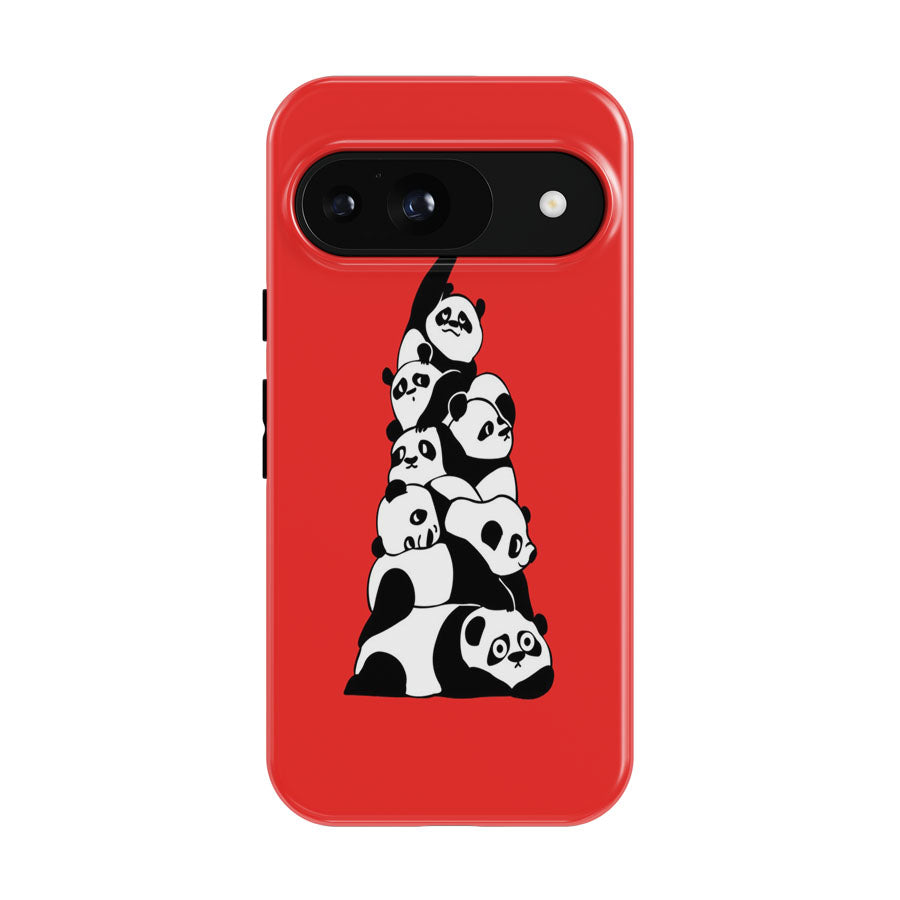 Christmas Tree Pandas Red Google Pixel 9 | 10 Pro Case