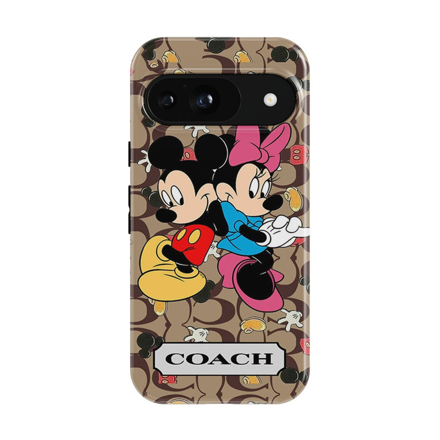 Coach Mickey Minnie Mouse Love Google Pixel 9 | 10 Pro Case