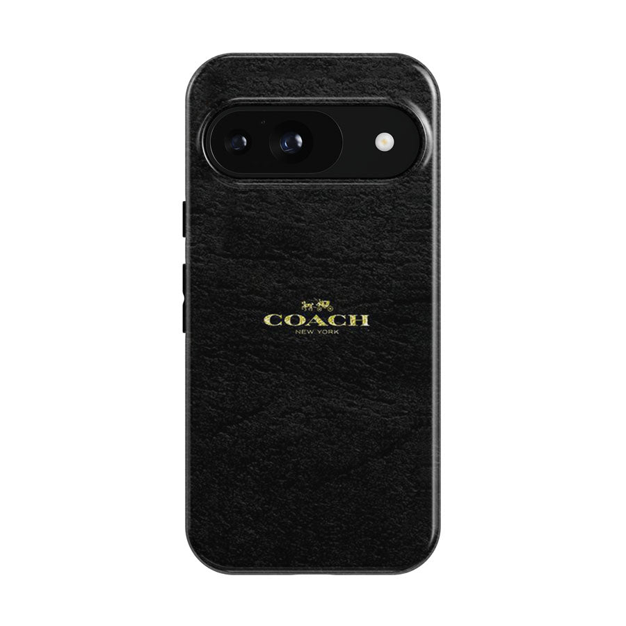 Coach New York Black Leather Google Pixel 9 | 10 Pro Case