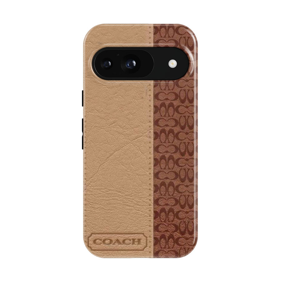 Coach New York Brown Leather Google Pixel 9 | 10 Pro Case