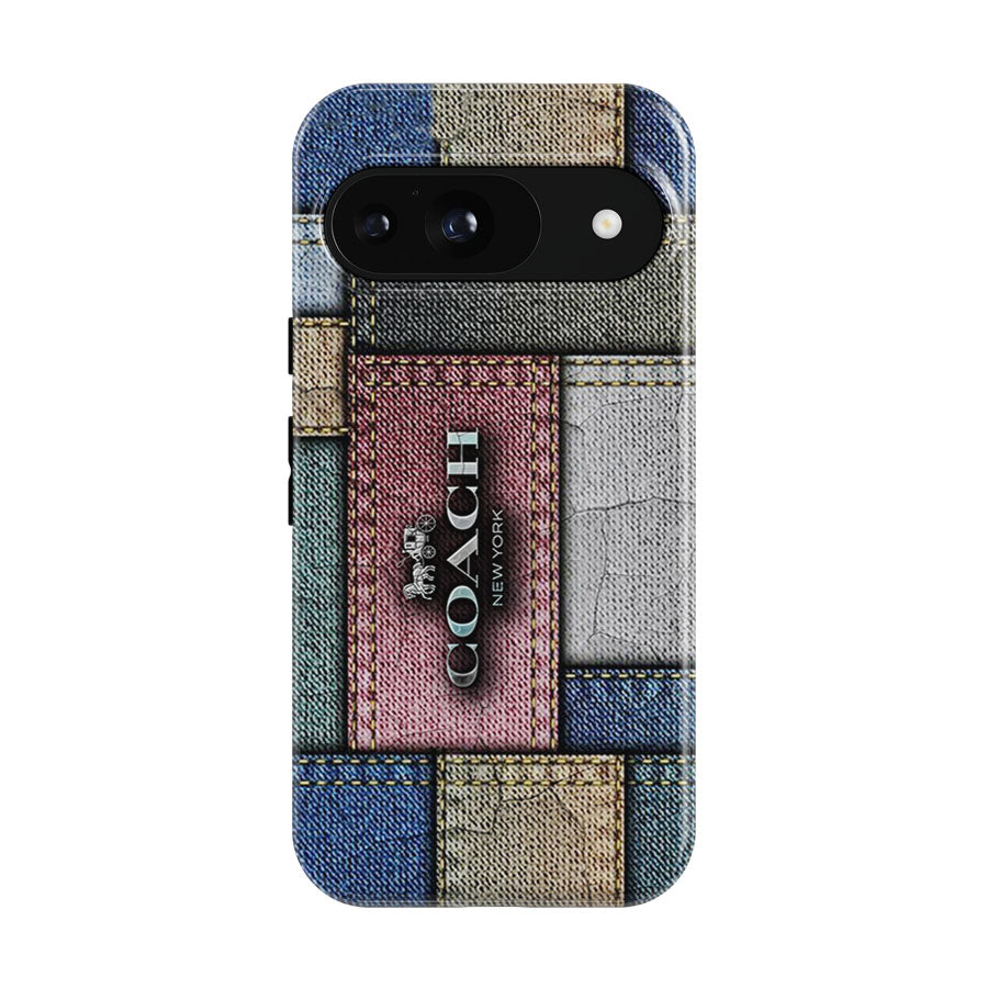 Coach New York Logo Jeans Google Pixel 9 | 10 Pro Case