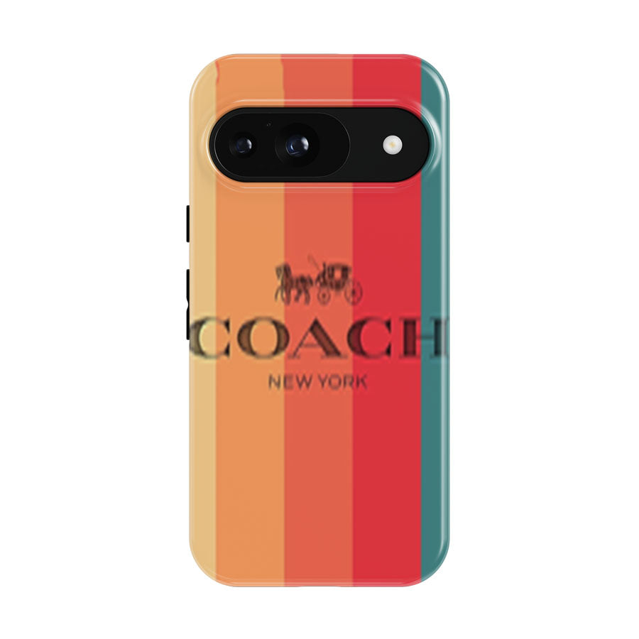 Coach New York Stripe Google Pixel 9 | 10 Pro Case
