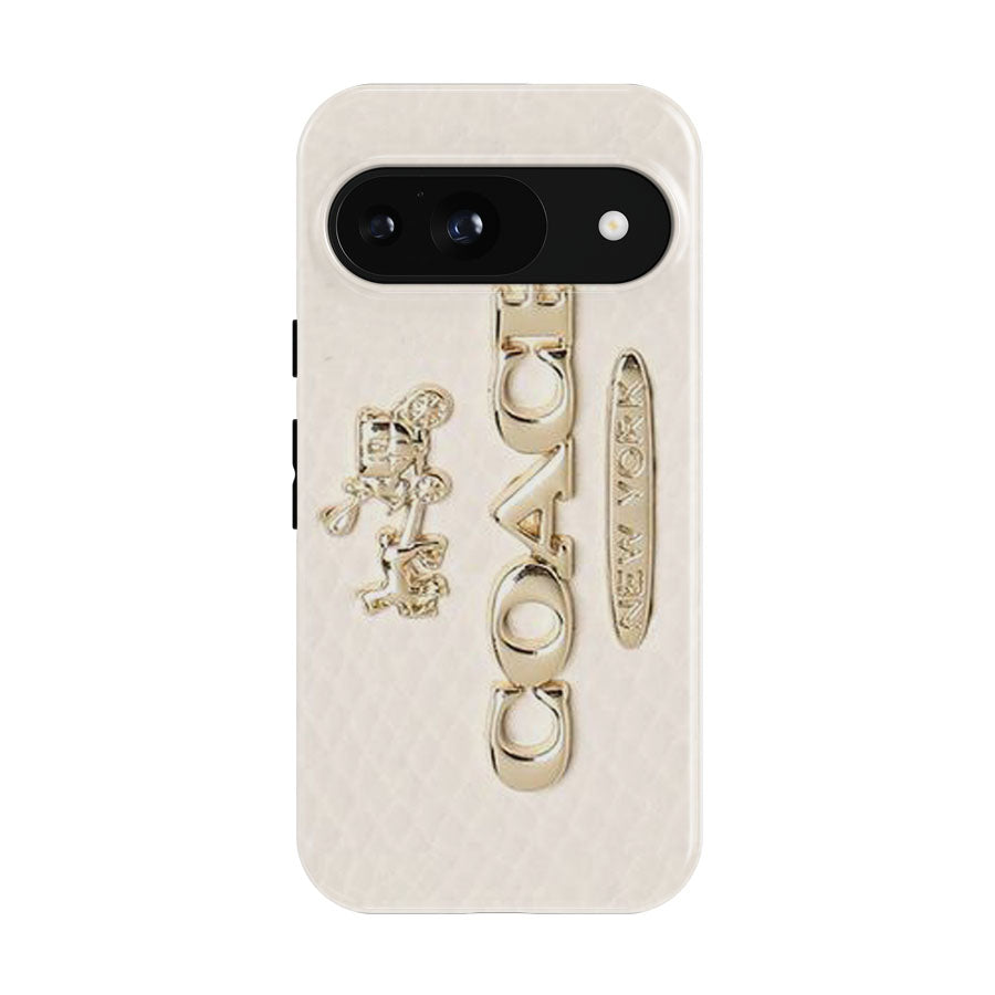 Coach Pink Pattern Mate Google Pixel 9 | 10 Pro Case