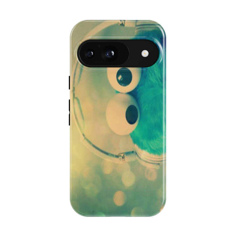 Cookie Monster With Headphones Google Pixel 9 | 10 Pro Case