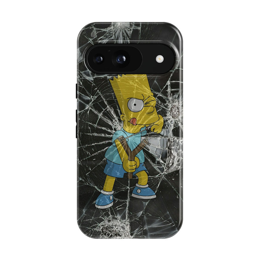 Crack Simpson Slingshot Google Pixel 9 | 10 Pro Case