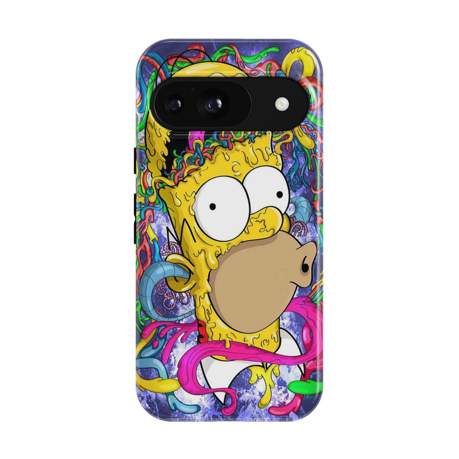 Crazy Homer J Simpsons Fan Art Google Pixel 9 | 10 Pro Case