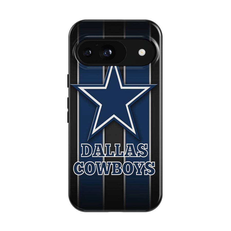 Dallas Cowboys Black Background Google Pixel 9 | 10 Pro Case