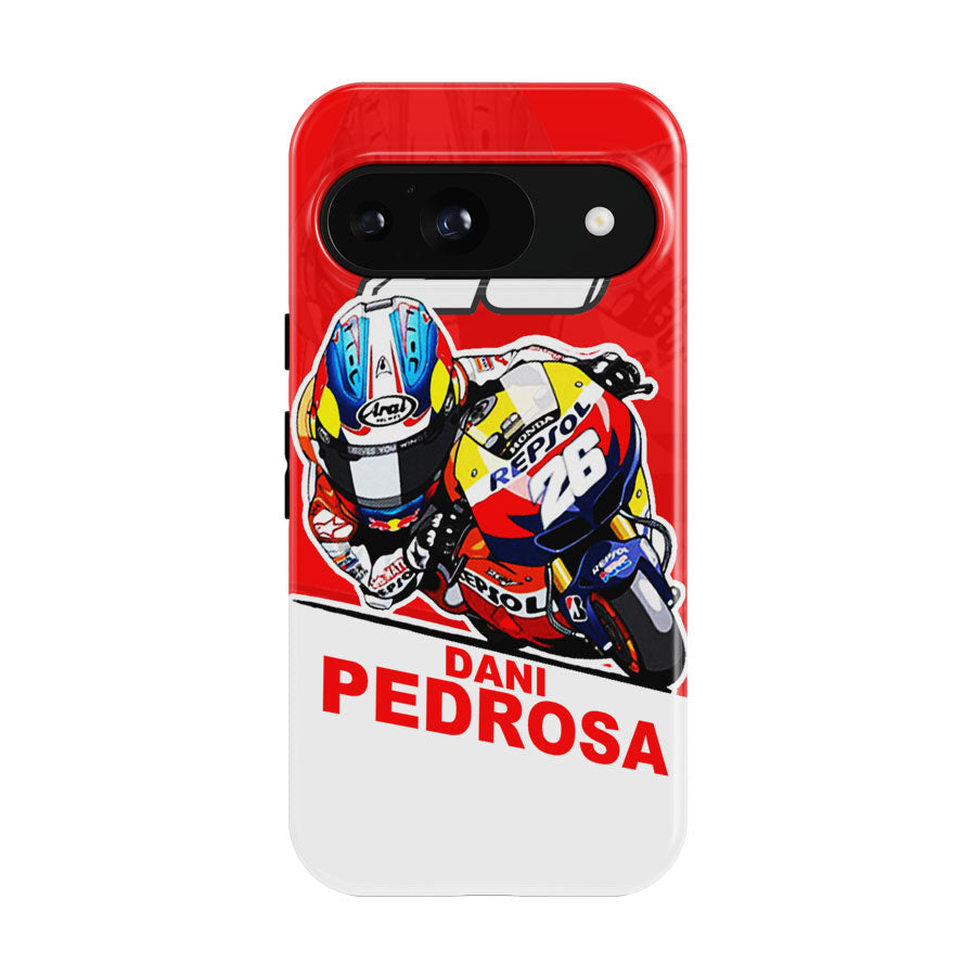 Dani Pedrosa Motogp Caricature Repsol Honda Google Pixel 9 | 10 Pro Case