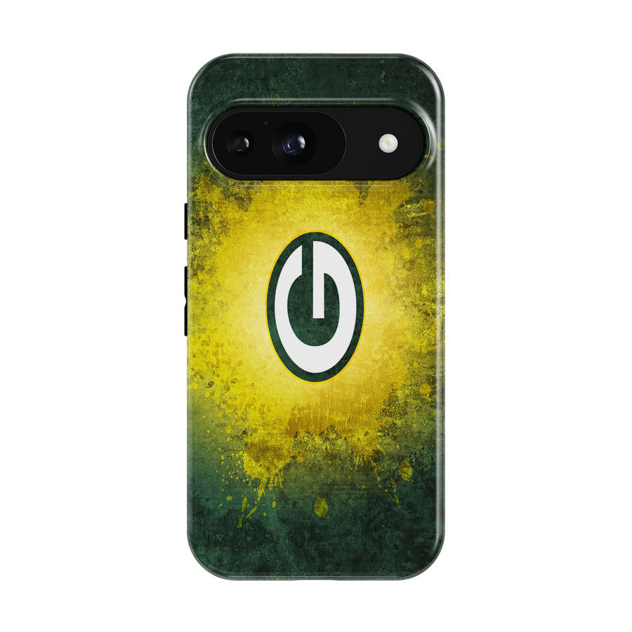 Dark Green And Yellow Green Bay Packers Logo Wallpaper Google Pixel 9 | 10 Pro Case