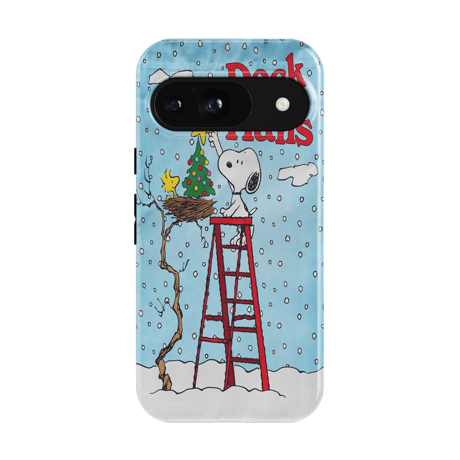 Deck The Halls Snoopy And Woodstock Christmas Google Pixel 9 | 10 Pro Case
