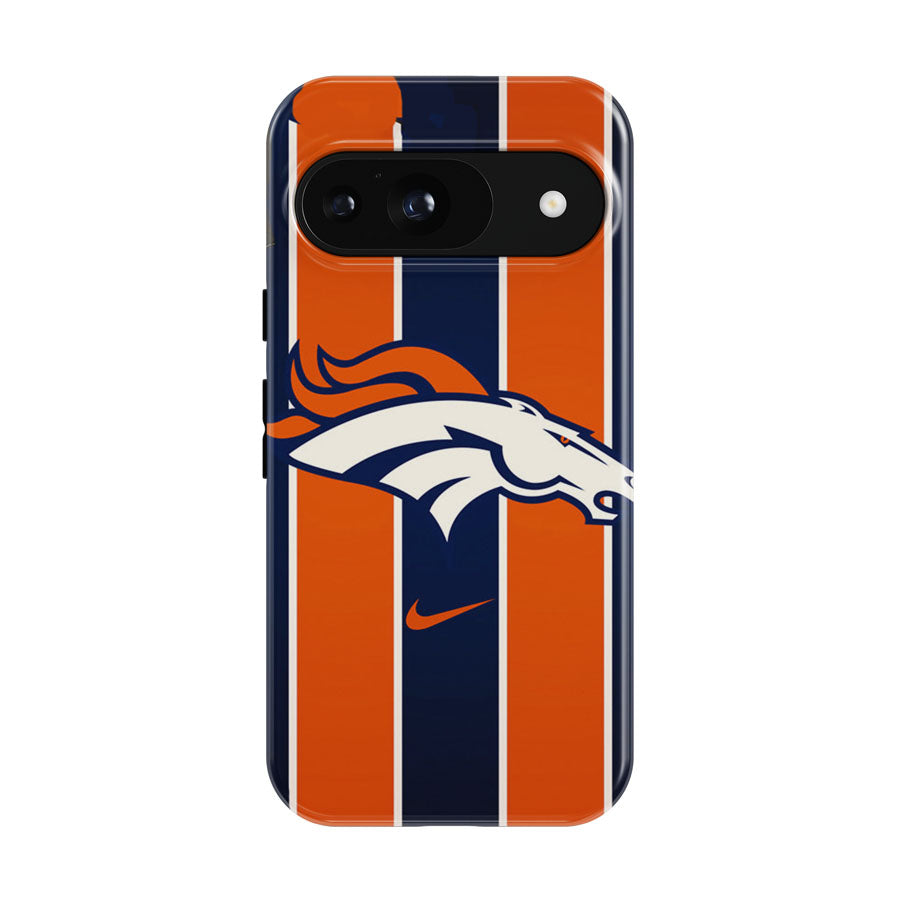 Denver Broncos Logo Stripes Google Pixel 9 | 10 Pro Case