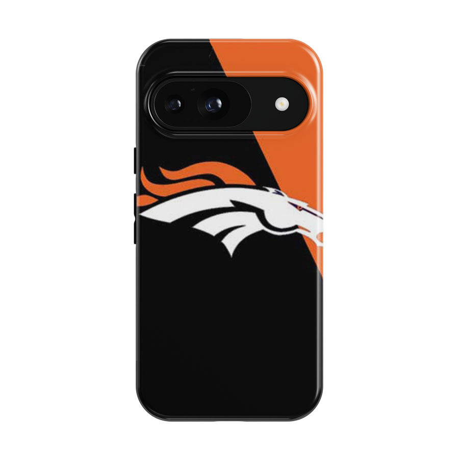 Denver Broncos Orange And Black Angles Google Pixel 9 | 10 Pro Case