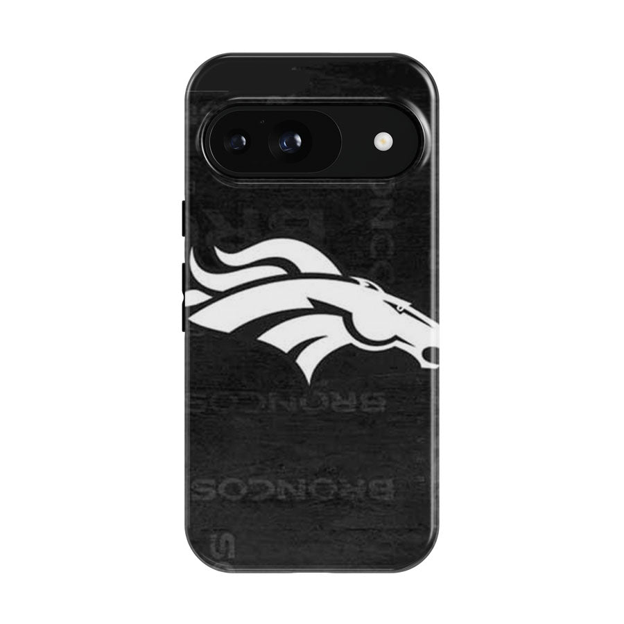 Denver Broncos Rough Grey Google Pixel 9 | 10 Pro Case