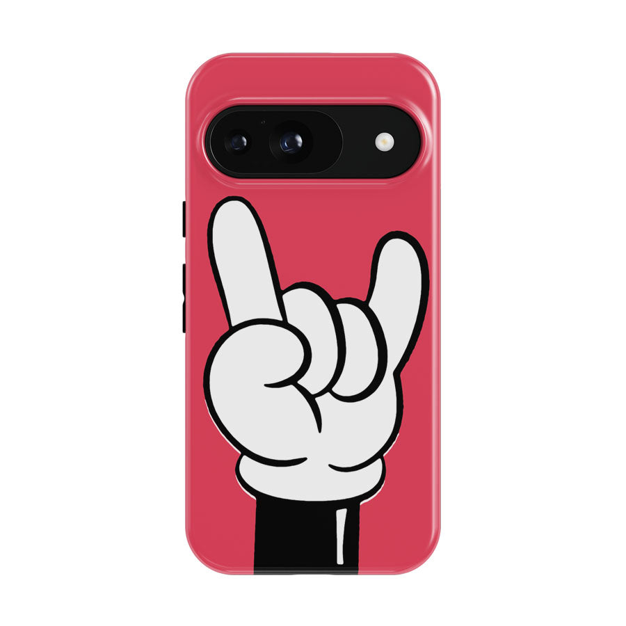 Disney Cartoon Mickey Hand Funny Swag Rock Google Pixel 9 | 10 Pro Case