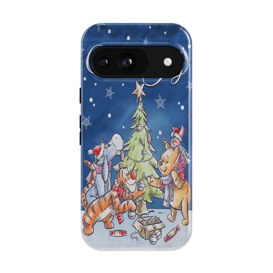 Disney Christmas Winnie The Pooh Google Pixel 9 | 10 Pro Case