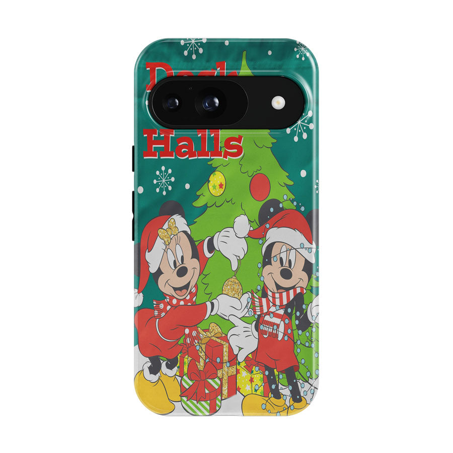 Disney Mickey And Minnie Deck The Halls Google Pixel 9 | 10 Pro Case
