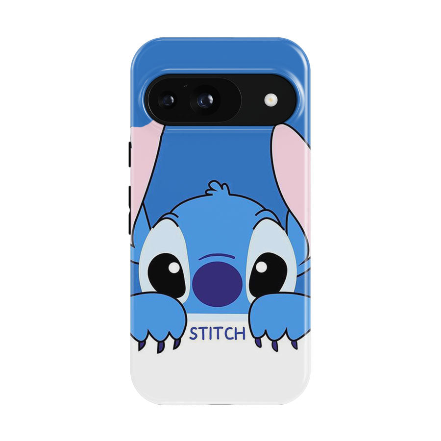 Disney Stitch Cartoon Simple Flat Google Pixel 9 | 10 Pro Case