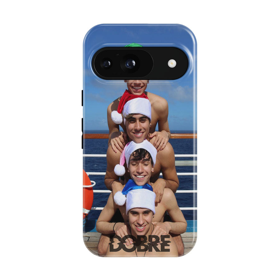Dobre Brothers Twin Christmas Face Pyramid Google Pixel 9 | 10 Pro Case