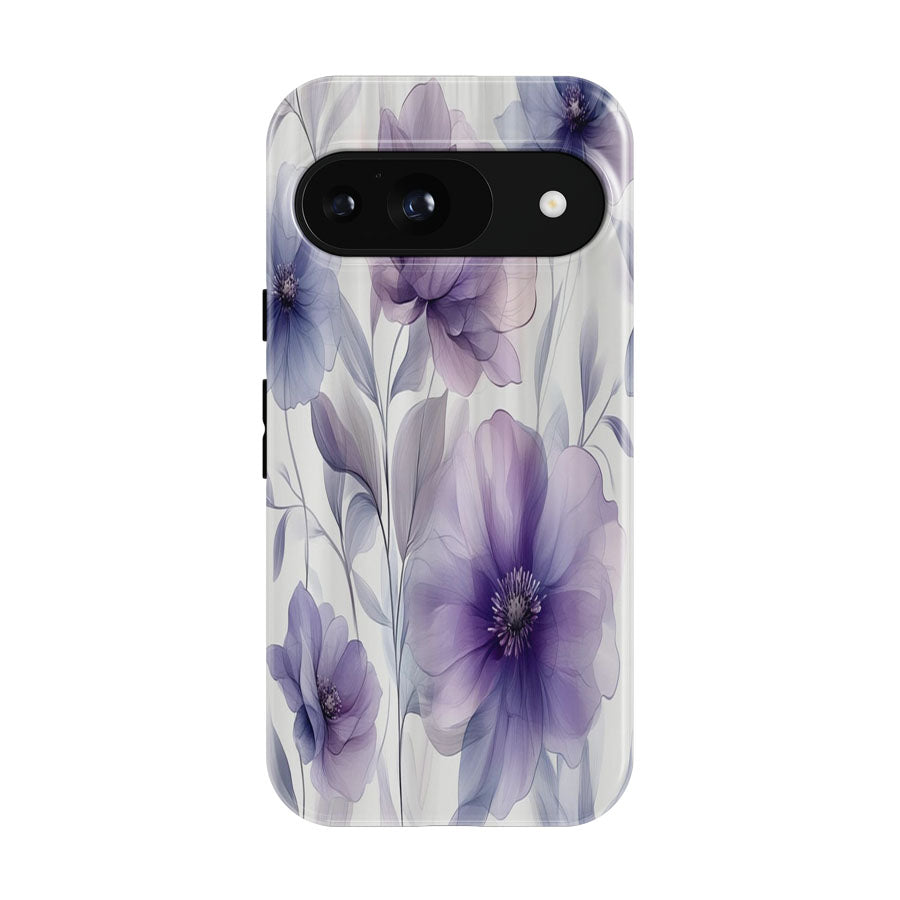 Elegant Purple Floral Google Pixel 9 | 10 Pro Case