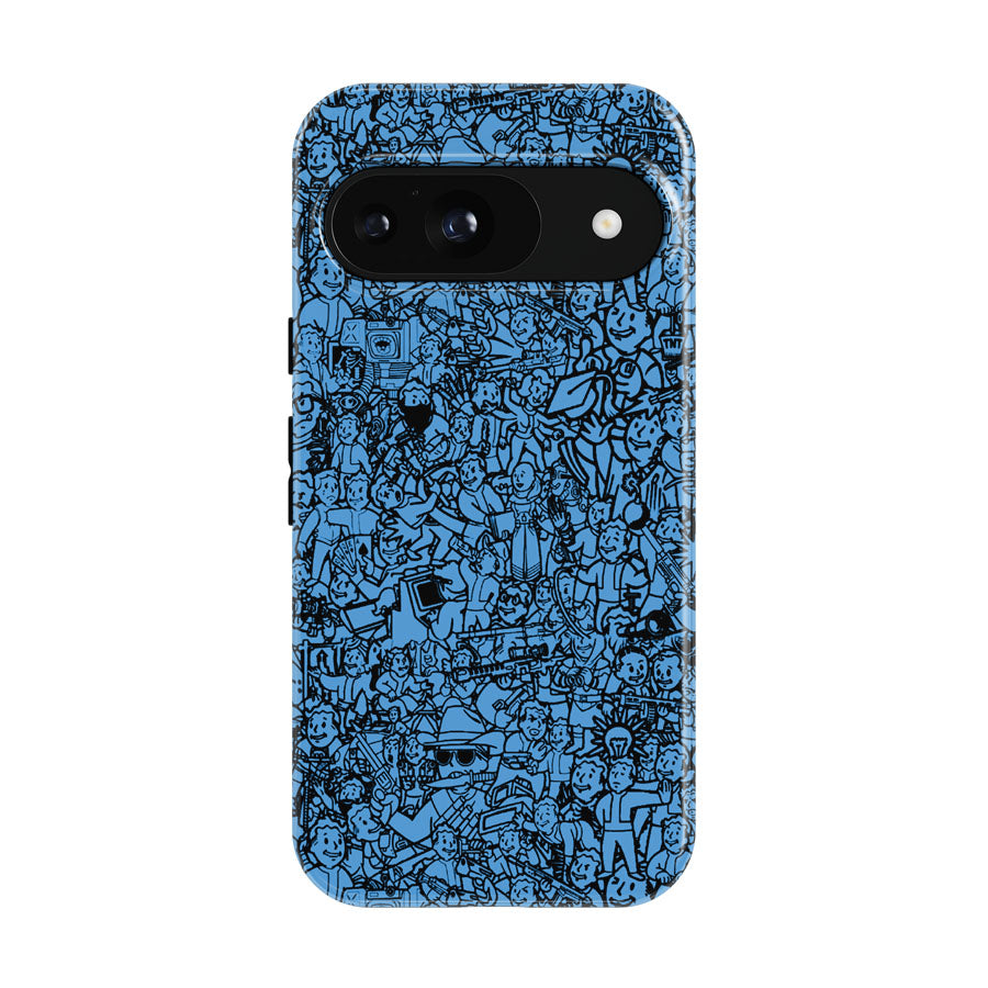 Fallout Vault Boy Collage Google Pixel 9 | 10 Pro Case
