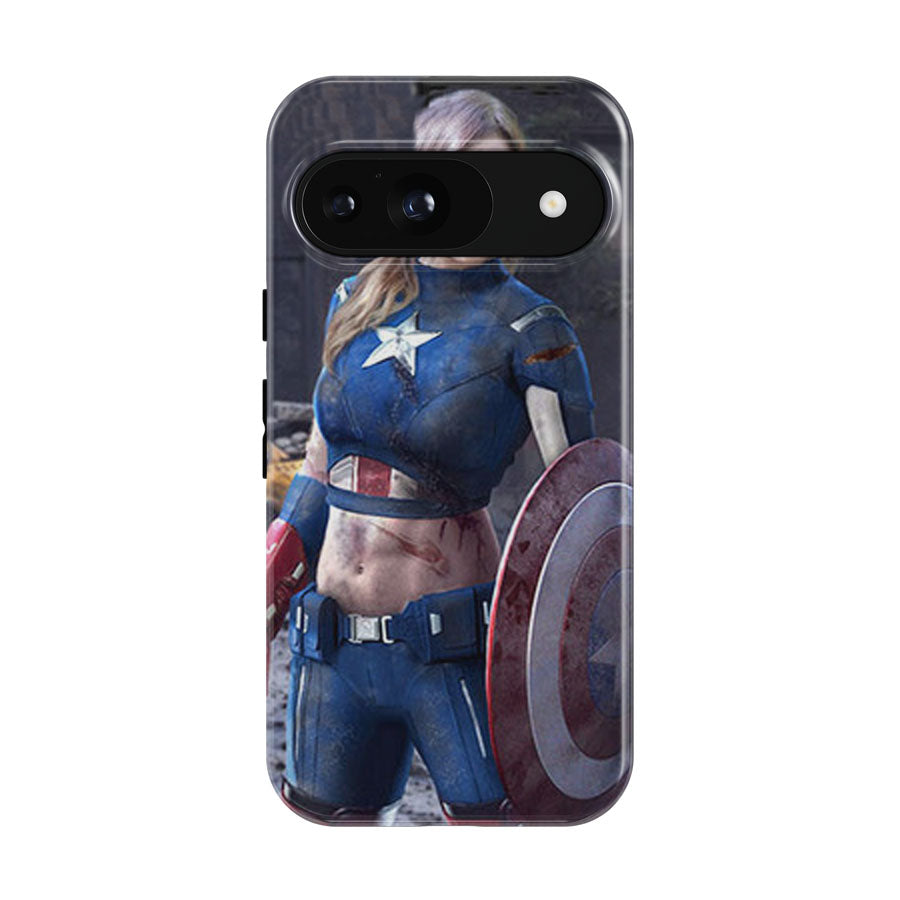 Female Captain America Google Pixel 9 | 10 Pro Case