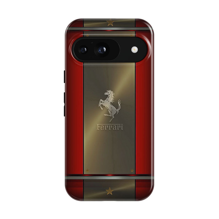 Ferrari Luxury Red Gold Google Pixel 9 | 10 Pro Case