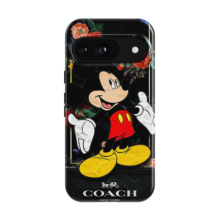 Flowers Coach Mickey Mouse New 49 Google Pixel 9 | 10 Pro Case