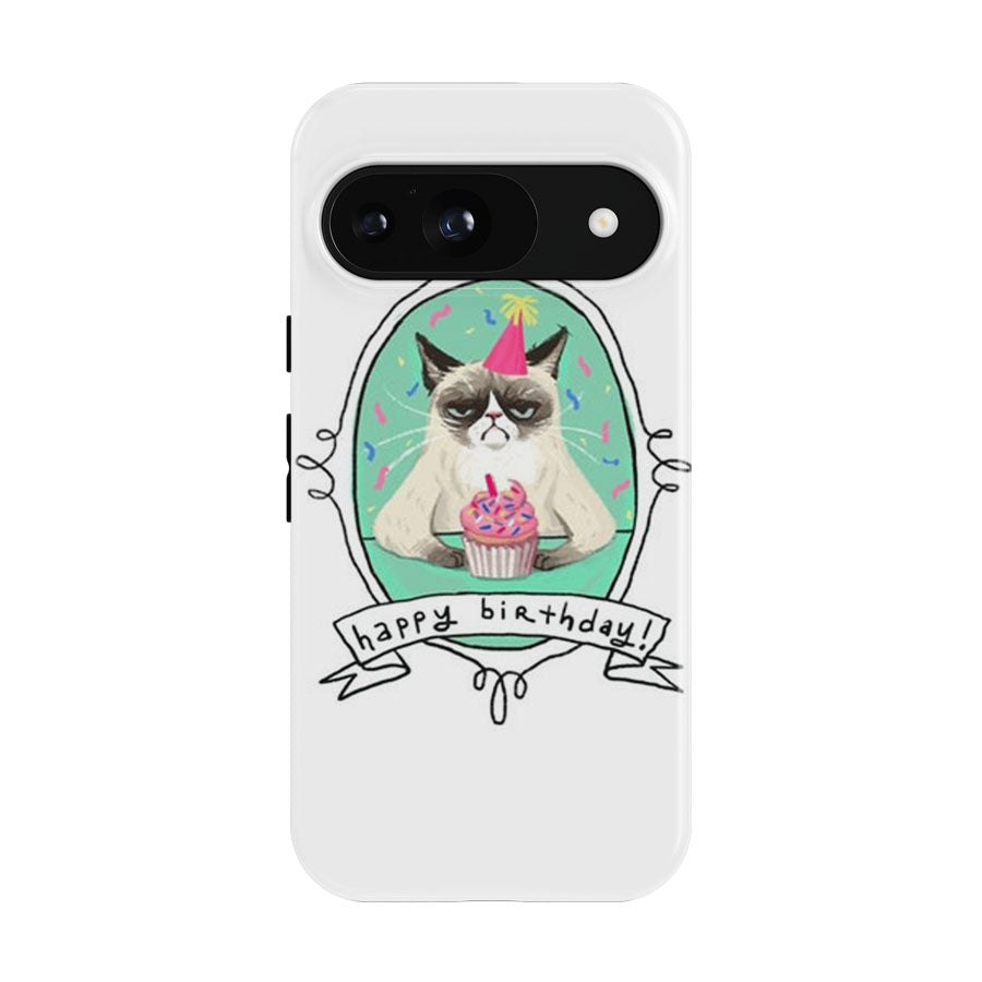 Grumpy Cat Happy Birthday Google Pixel 9 | 10 Pro Case