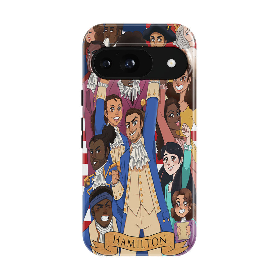 Hamilton American Musical Characters Artwork Google Pixel 9 | 10 Pro Case
