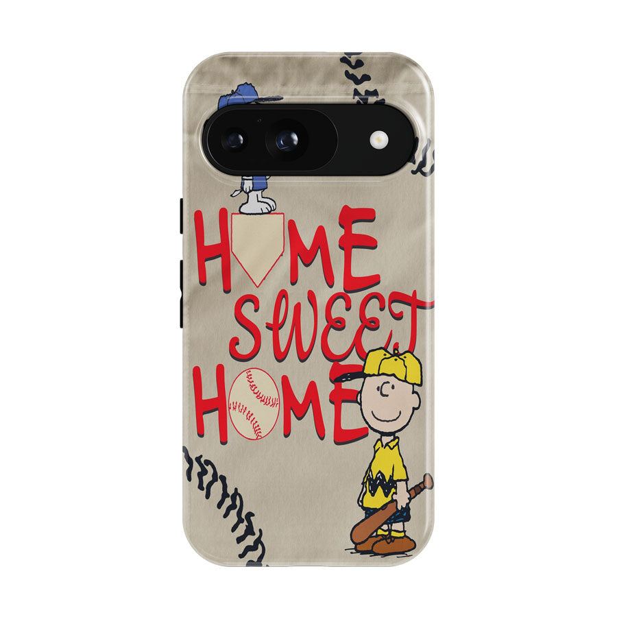 Home Sweet Home Snoopy Baseball Google Pixel 9 | 10 Pro Case