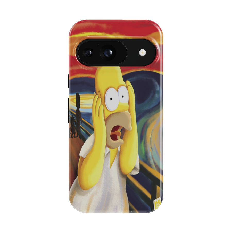 Homer Simpson Scary Paint Google Pixel 9 | 10 Pro Case