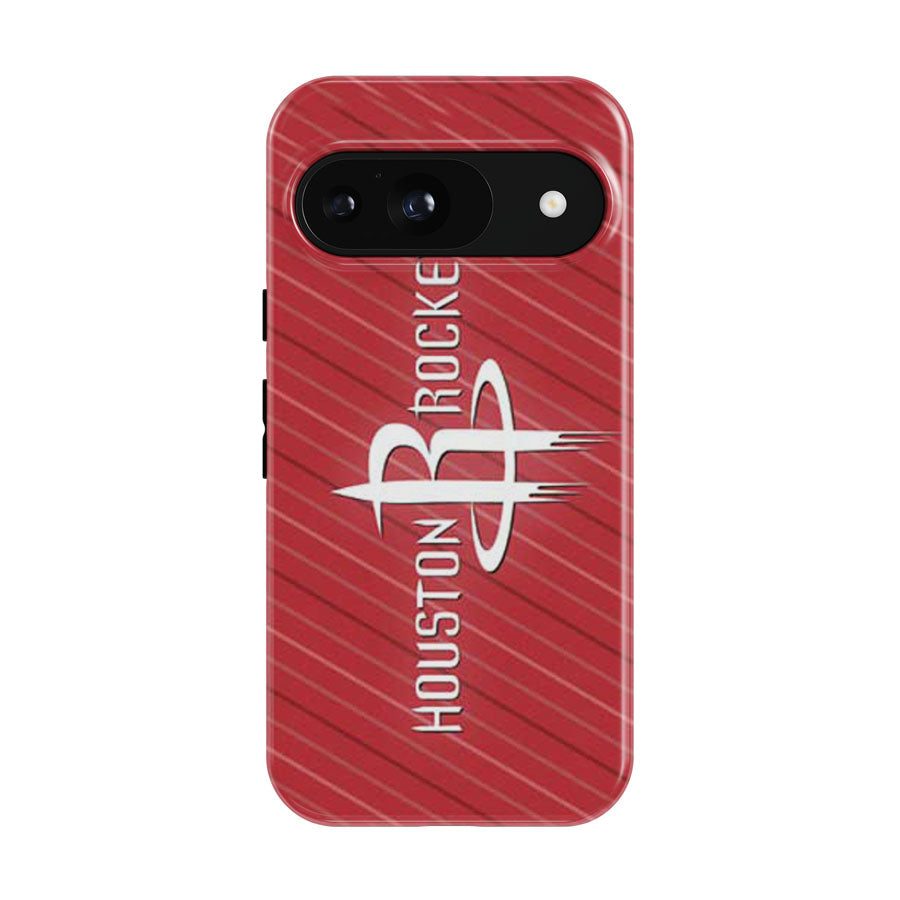 Houston Rockets Stripes Google Pixel 9 | 10 Pro Case