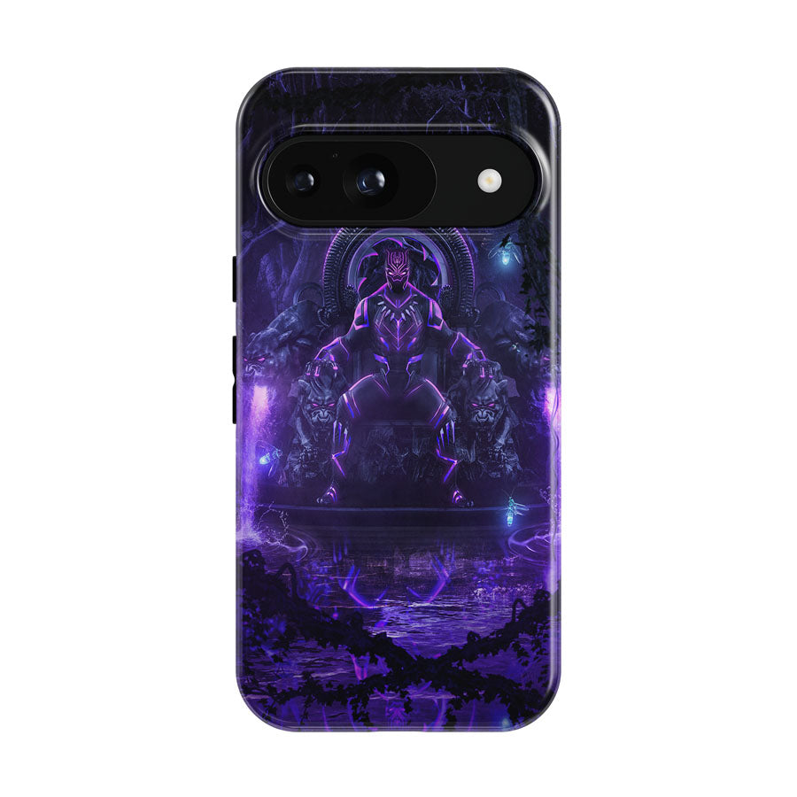King Black Panther Purple Glow Google Pixel 9 | 10 Pro Case