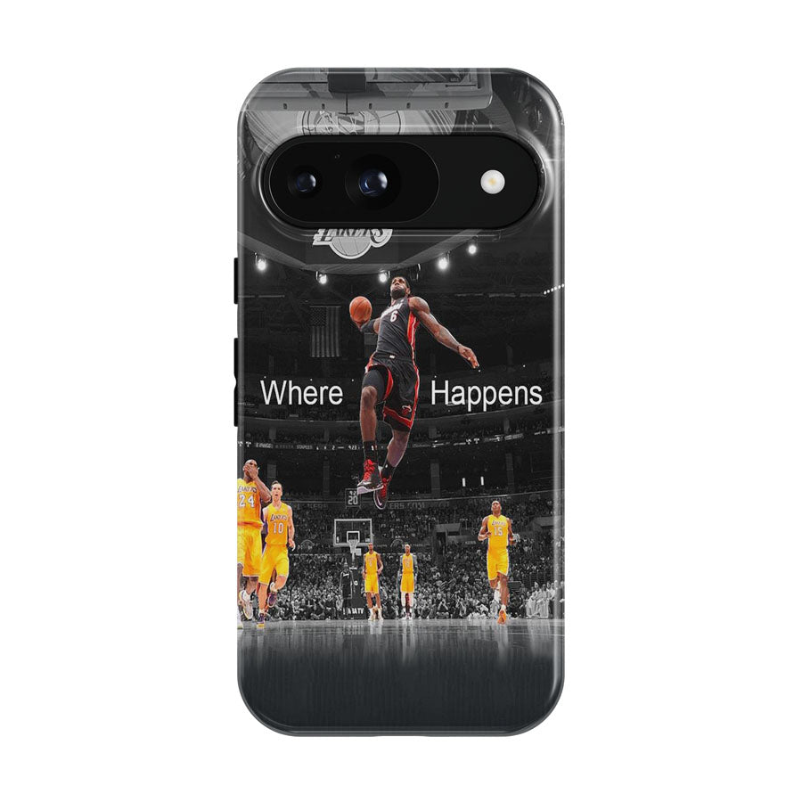 Lebron James Slam Dunk Where Happens Google Pixel 9 | 10 Pro Case