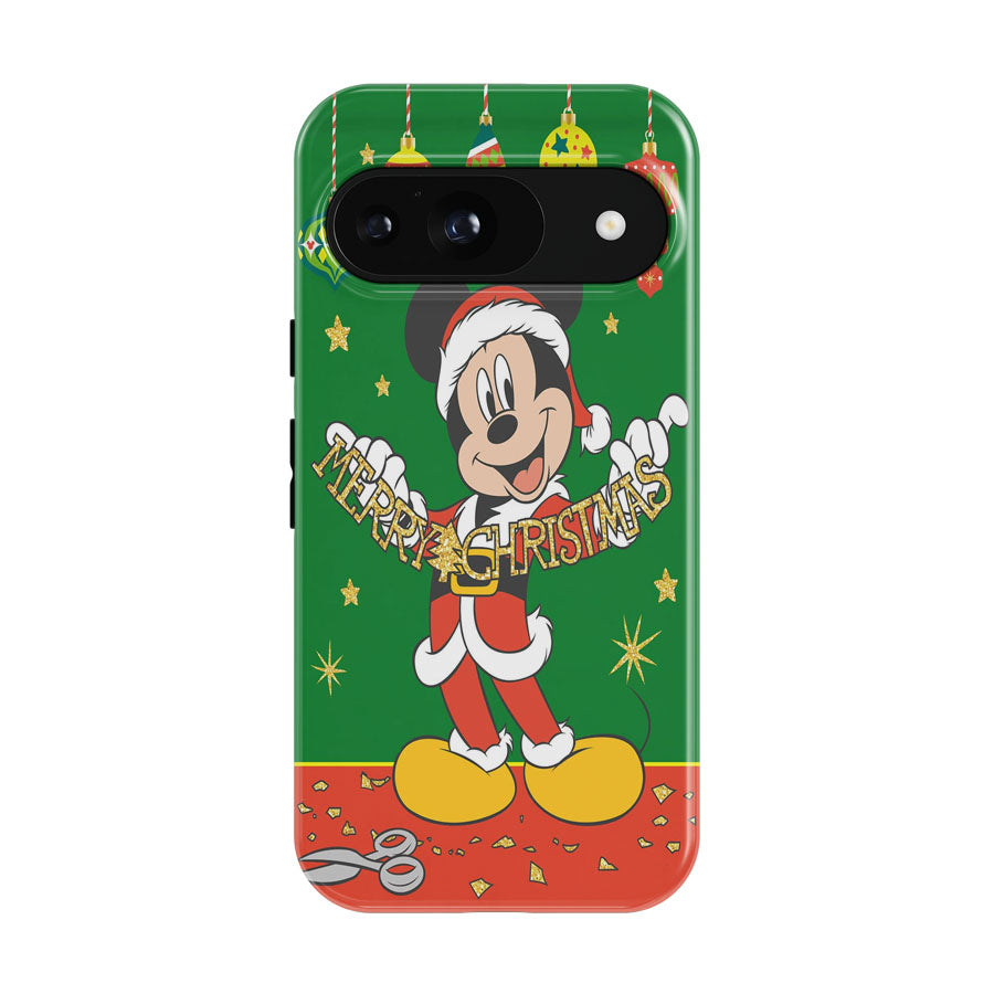 Merry Christmas Cutout Mickey Google Pixel 9 | 10 Pro Case