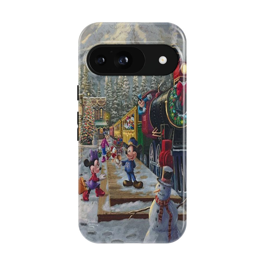 Mickey And Minnie Candy Cane Express Google Pixel 9 | 10 Pro Case