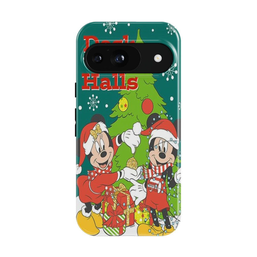 Mickey And Minnie Deck The Halls Google Pixel 9 | 10 Pro Case