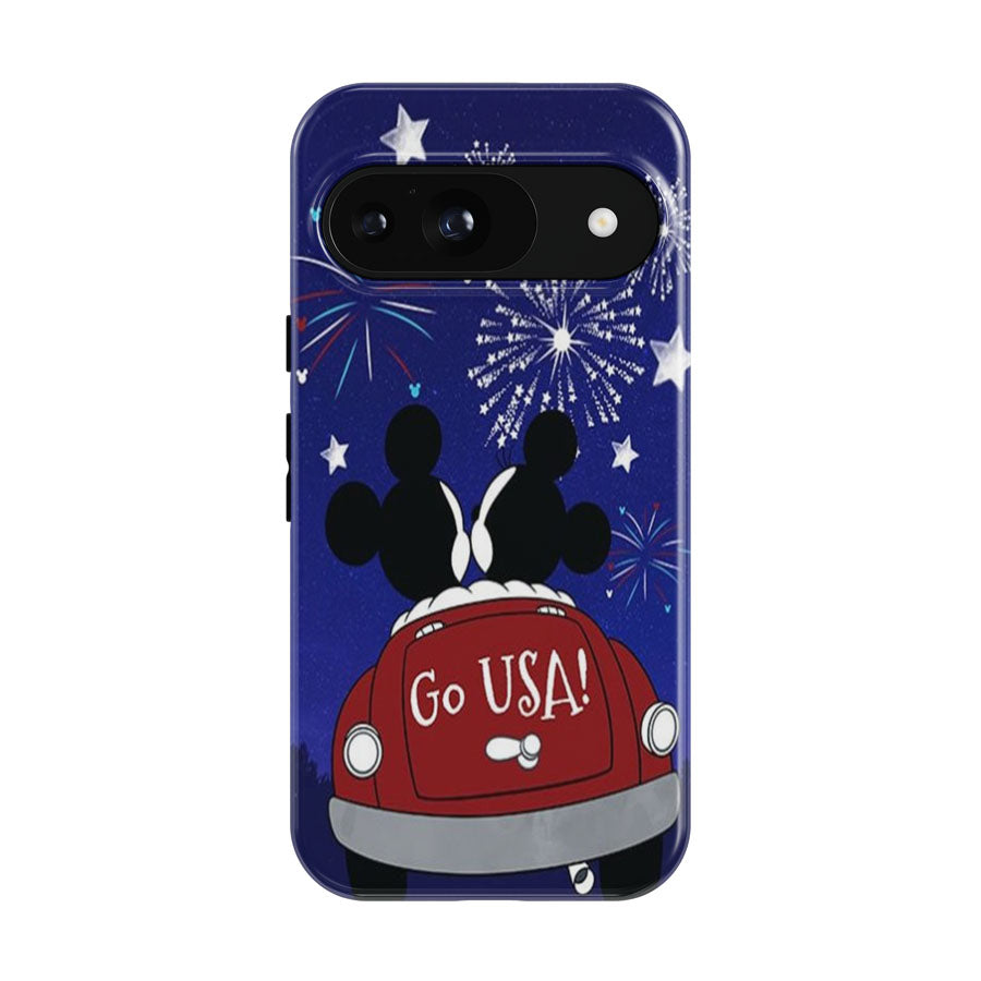 Mickey And Minnie Fireworks Google Pixel 9 | 10 Pro Case