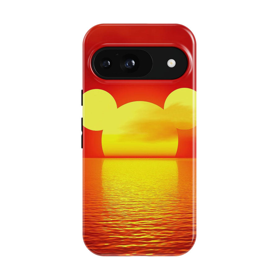 Mickey And Minnie Mouse Head Sunset Google Pixel 9 | 10 Pro Case