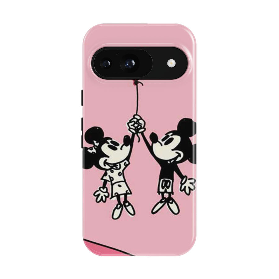 Mickey And Minnie Valentine Google Pixel 9 | 10 Pro Case