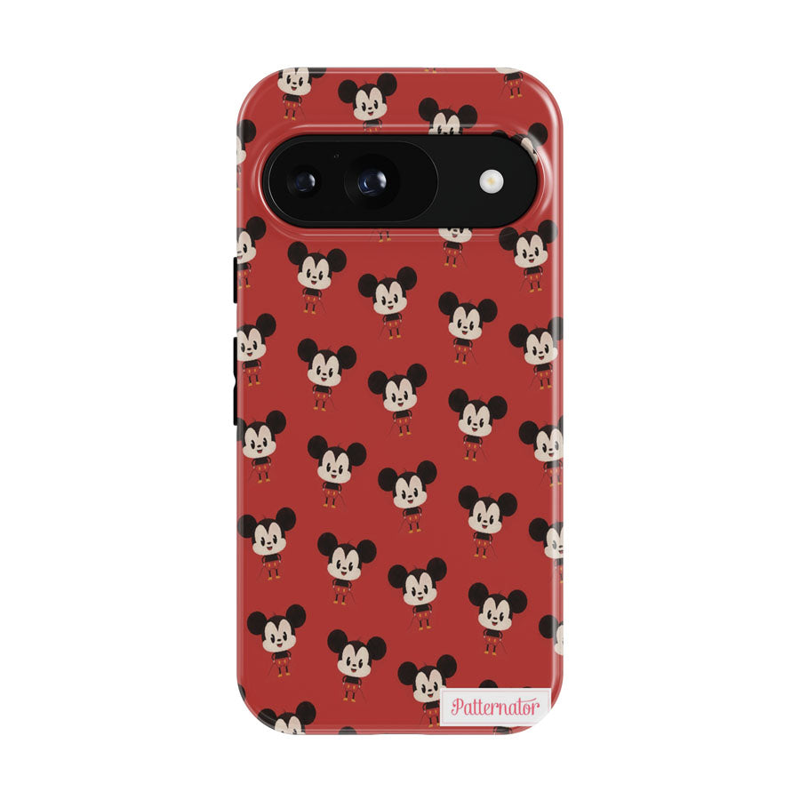 Mickey Mouse Minimalist Pattern Google Pixel 9 | 10 Pro Case