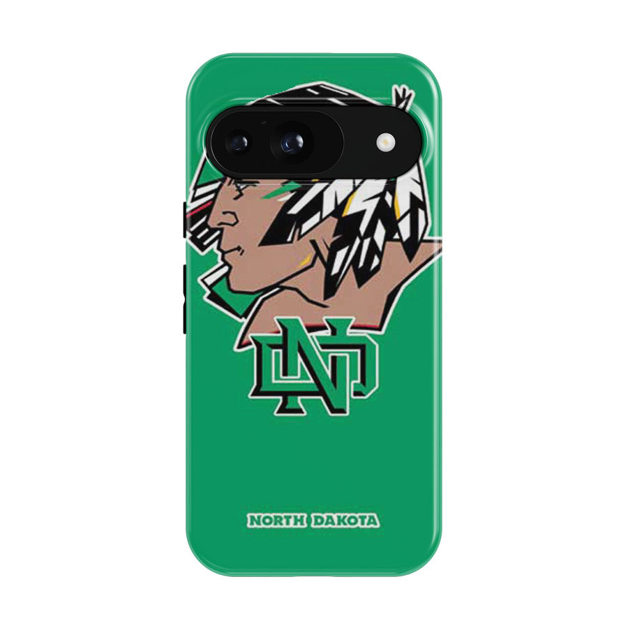 North Dakota Sioux Big Logo Green Bkg Google Pixel 9 | 10 Pro Case