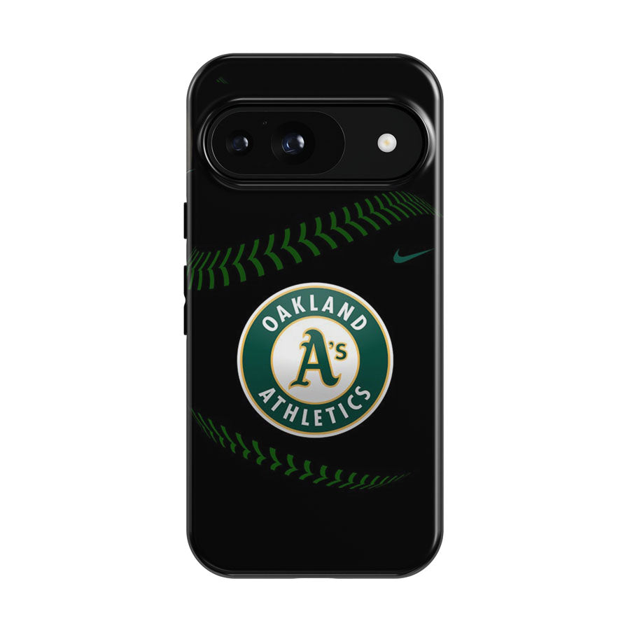 Oakland Athletics Mlb Black Google Pixel 9 | 10 Pro Case