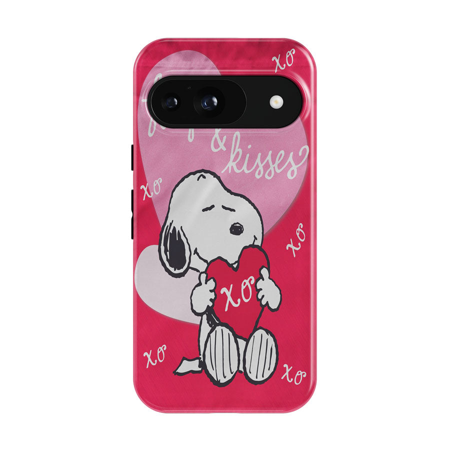 Peanuts Valentines Day Hugs And Kisses Google Pixel 9 | 10 Pro Case