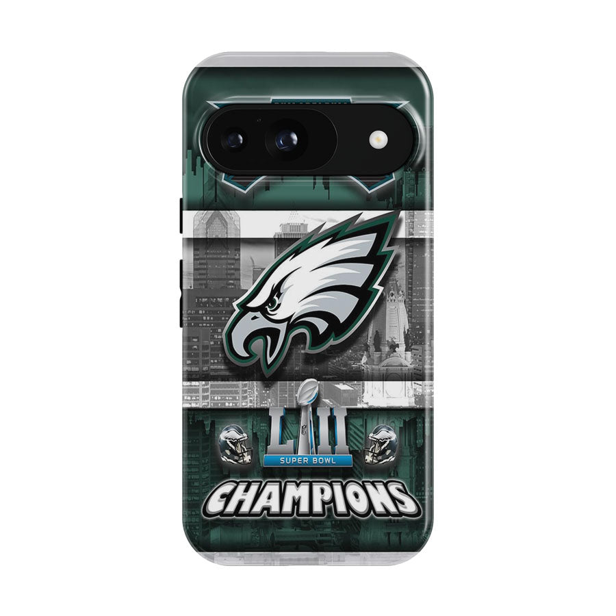 Philadelphia Eagles Super Bowl Champions Wallpaper Google Pixel 9 | 10 Pro Case