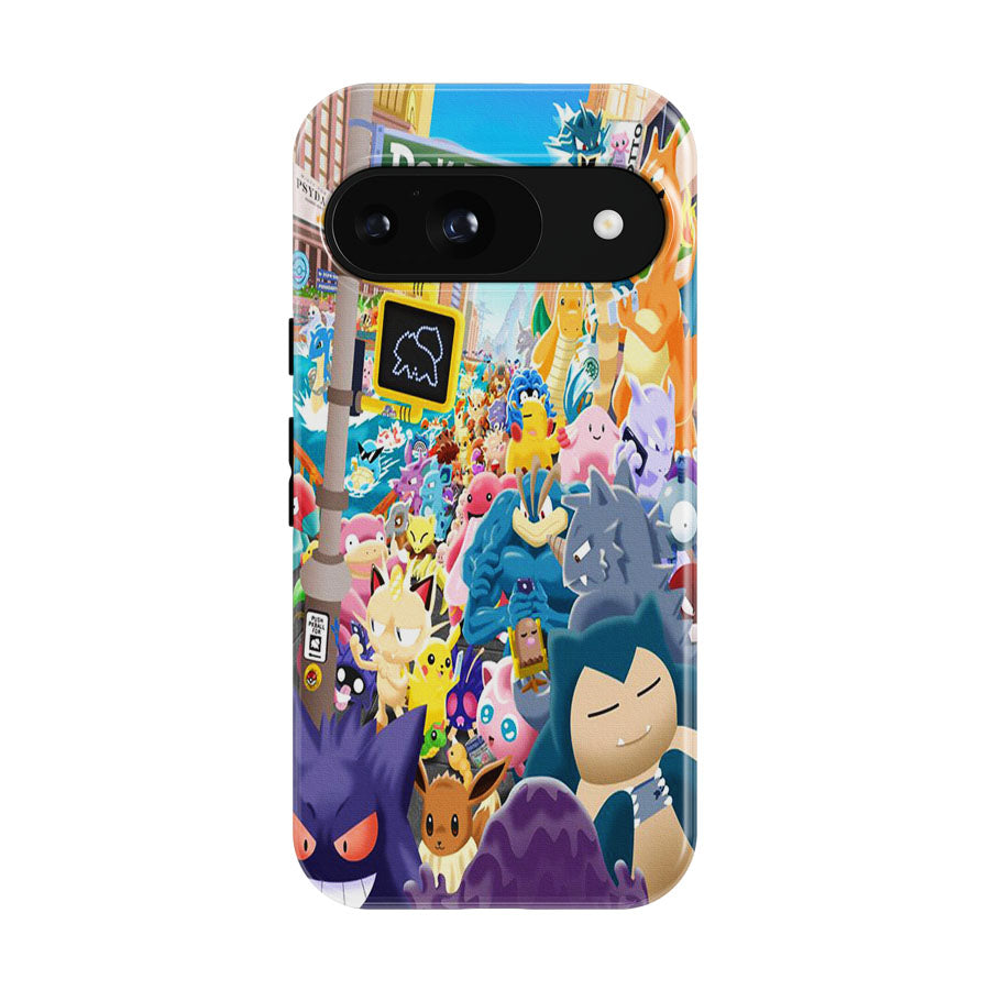 Pokemon All Character In The City Google Pixel 9 | 10 Pro Case