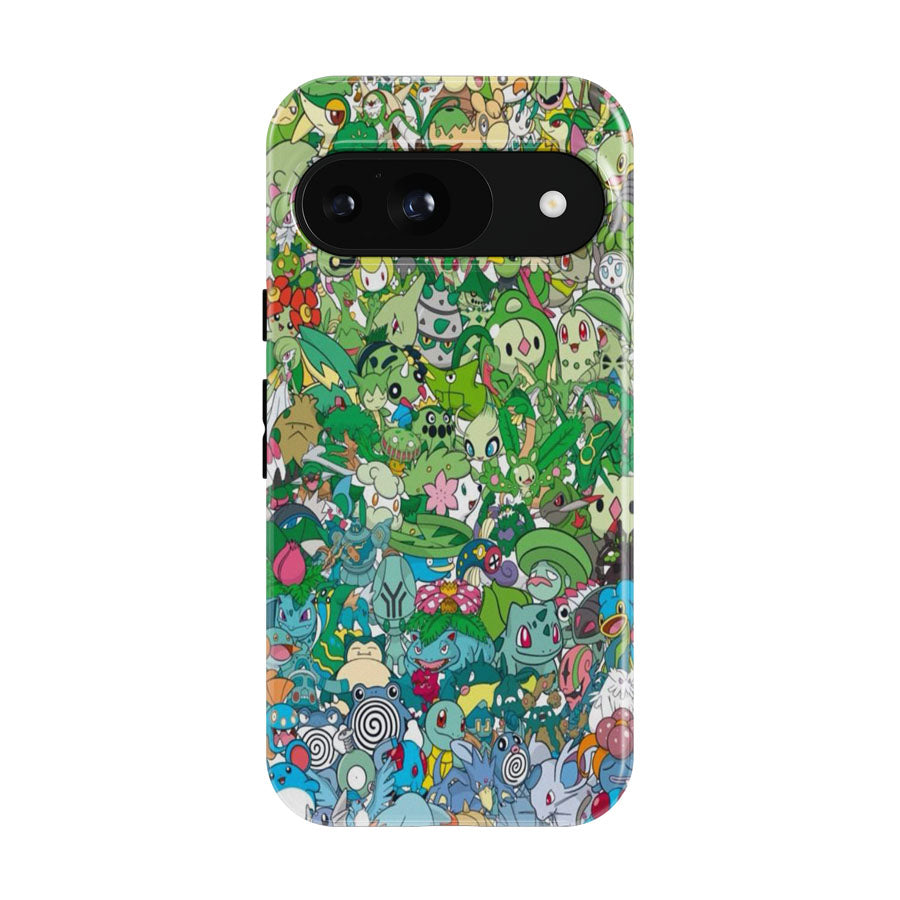 Pokemon Color Spectrum Green To Blue Google Pixel 9 | 10 Pro Case