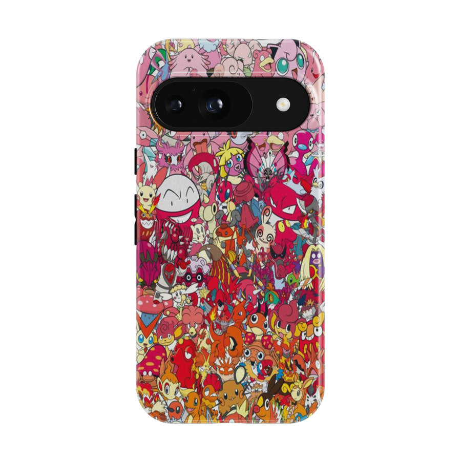 Pokemon Color Spectrum Pink To Orange Google Pixel 9 | 10 Pro Case